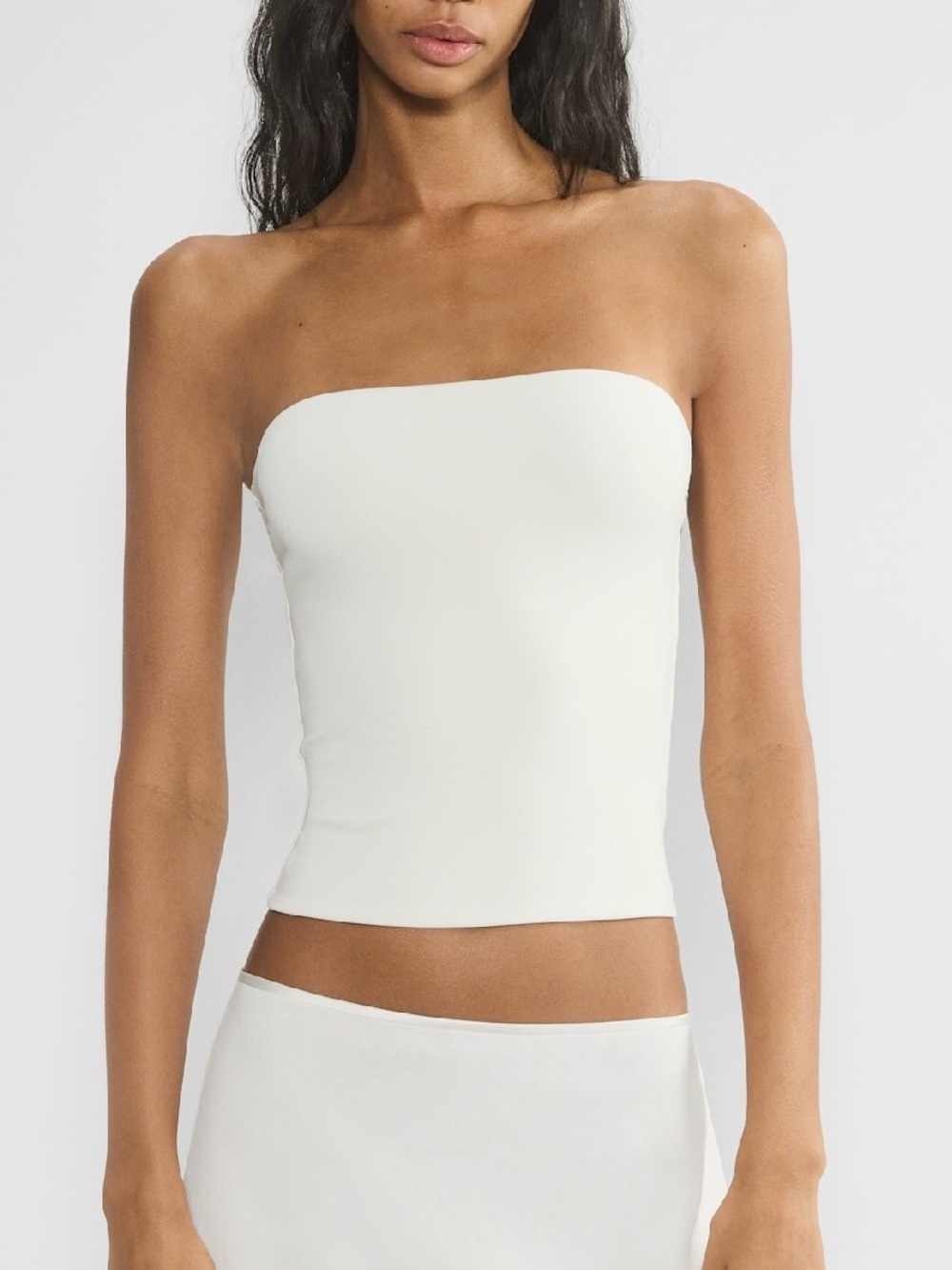 NA-KD x Josefine HJ White Strapless Bandeau Top Size Small